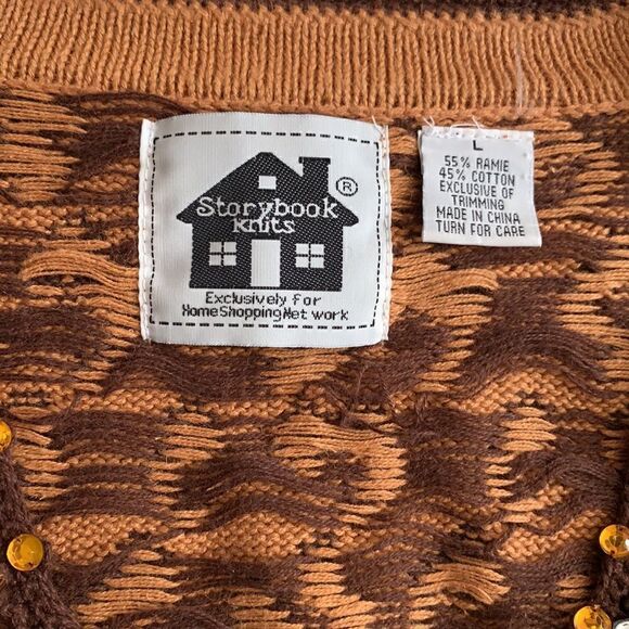 Storybook Knits Leopard Print Cardigan Sweater - Picture 6 of 6